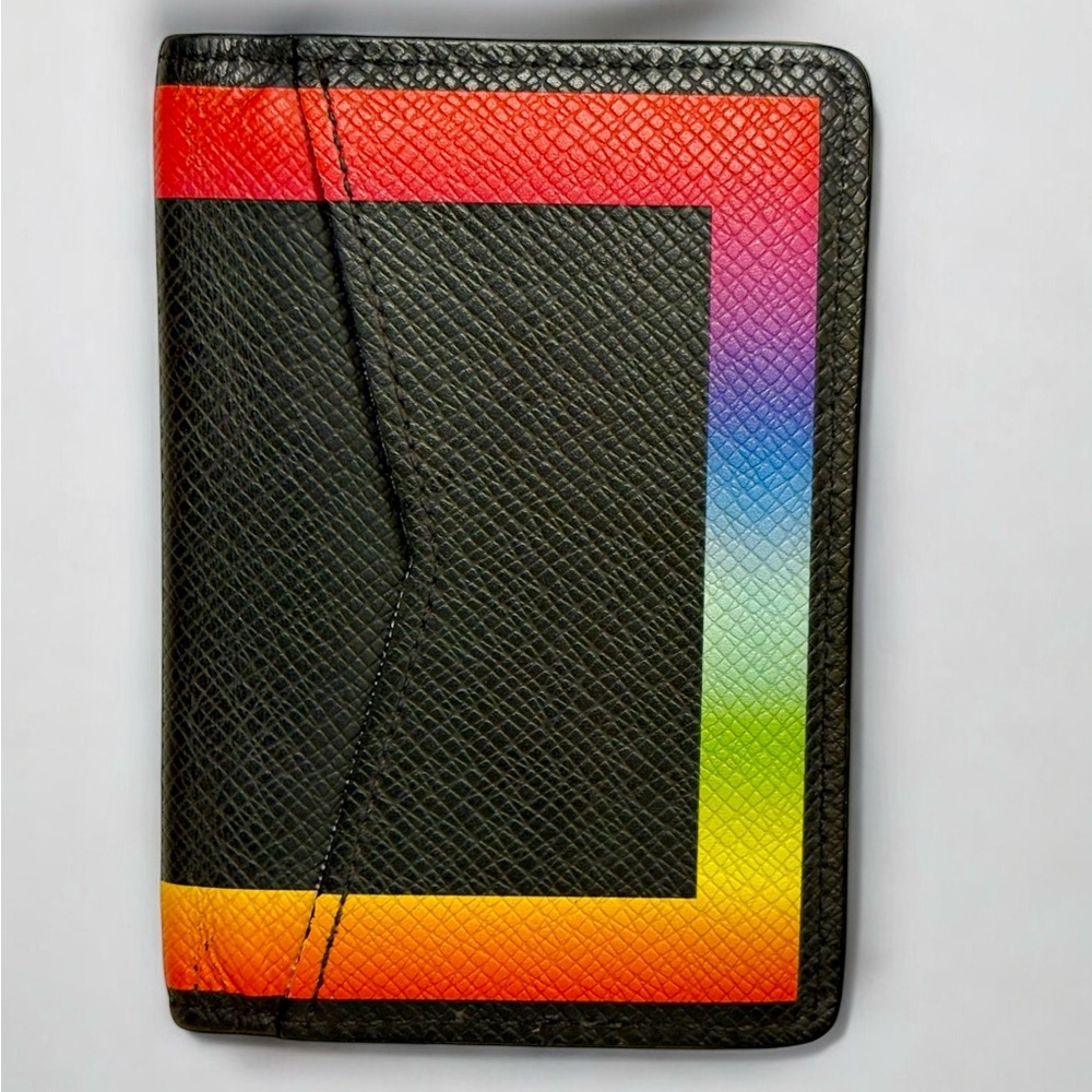 Louis Vuitton Virgil Abloh FW19 Taiga Rainbow Pocket Organizer M30348